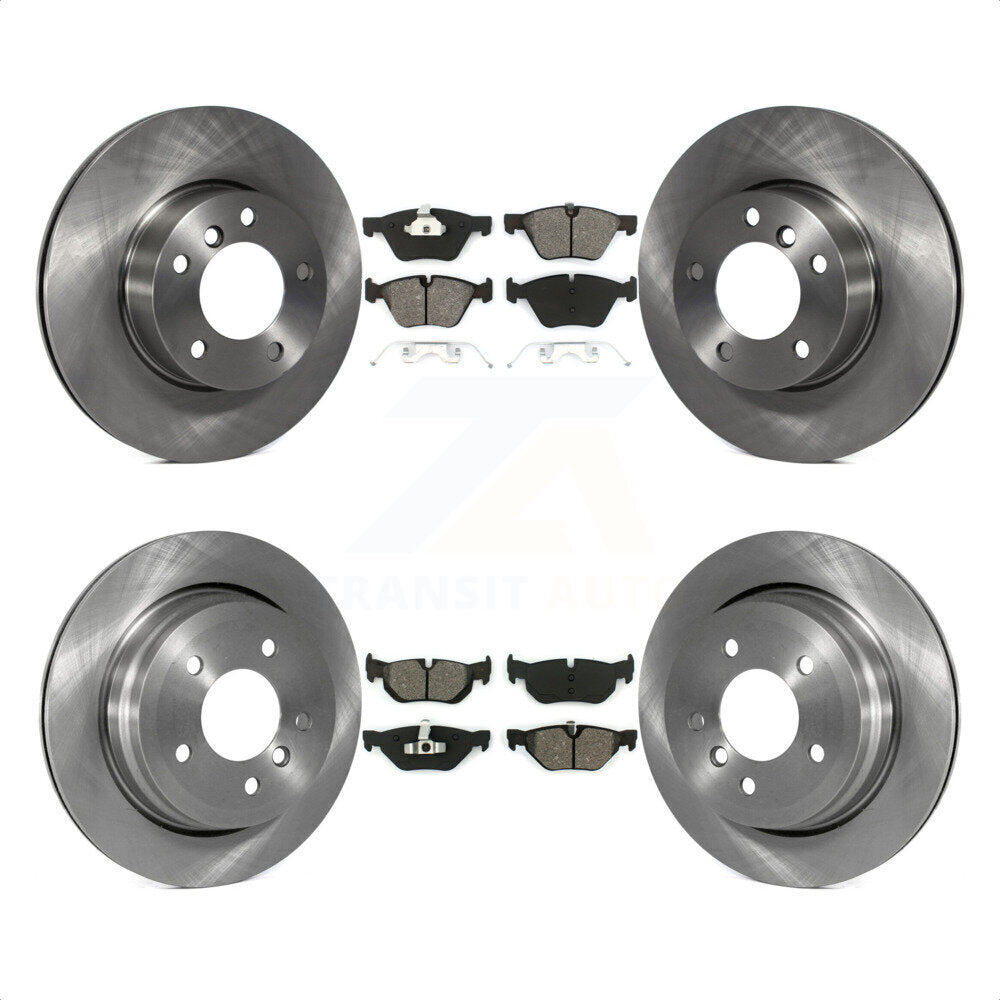 Front Rear Disc Brake Rotors And Semi-Metallic Pads Kit For BMW 328i 328xi 325xi K8S-101328 by Transit Auto