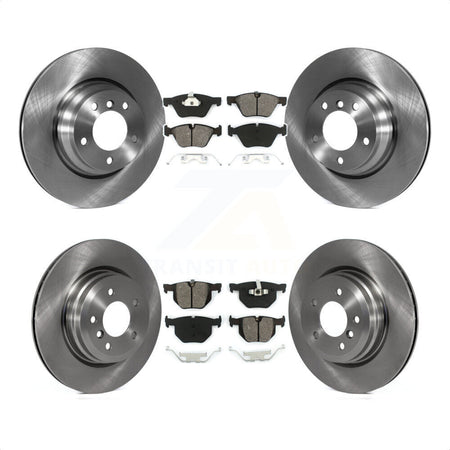 Front Rear Disc Brake Rotors And Semi-Metallic Pads Kit For 2006-2006 BMW 330i 330xi K8S-101331 by Transit Auto