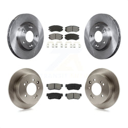 Front Rear Disc Brake Rotors And Semi-Metallic Pads Kit For Hyundai Elantra K8S-101337
