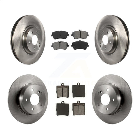 Front Rear Disc Brake Rotors And Semi-Metallic Pads Kit For 2007-2008 Mercedes-Benz SLK280 With Sport Package K8S-101349 by Transit Auto