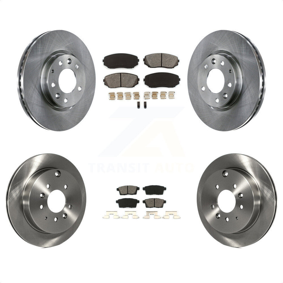 Front Rear Disc Brake Rotors And Semi-Metallic Pads Kit For Ford Edge Mazda CX-7 Lincoln MKX K8S-101351 by Transit Auto