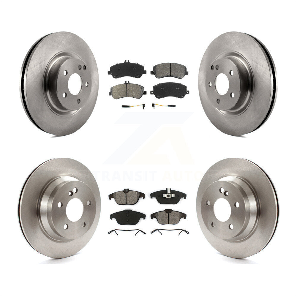 Front Rear Disc Brake Rotors And Semi-Metallic Pads Kit For Mercedes-Benz GLK350 GLK250 K8S-101352 by Transit Auto