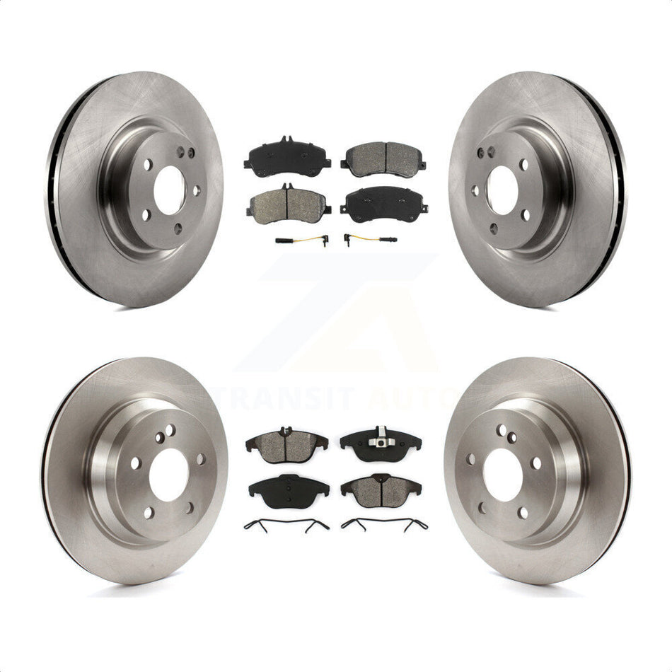 Front Rear Disc Brake Rotors And Semi-Metallic Pads Kit For Mercedes-Benz GLK350 GLK250 K8S-101352 by Transit Auto