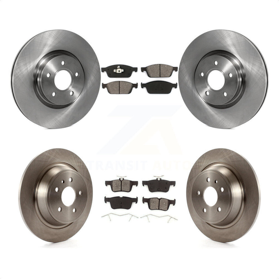 Front Rear Disc Brake Rotors And Semi-Metallic Pads Kit For Ford Escape Lincoln MKC K8S-101356 by Transit Auto