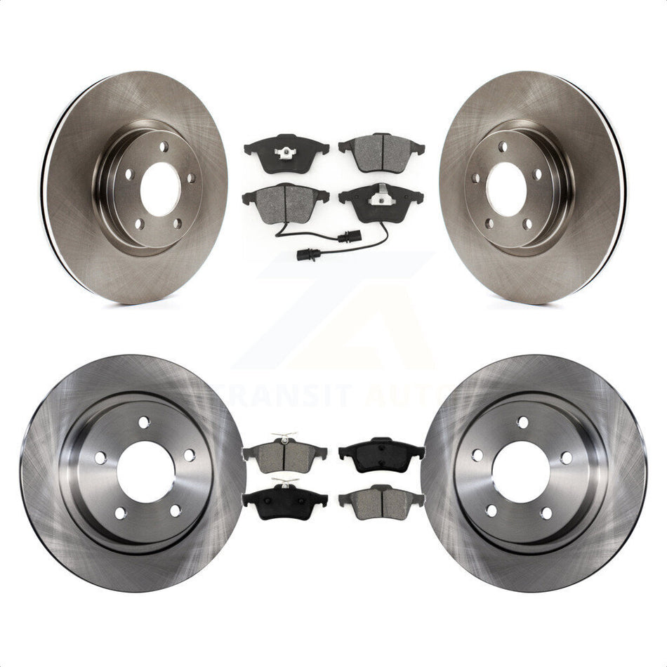 Front Rear Disc Brake Rotors And Semi-Metallic Pads Kit For Mazda 3 K8S-101364 by Transit Auto