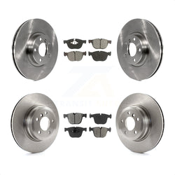 Front Rear Disc Brake Rotors And Semi-Metallic Pads Kit For BMW X5 X6 K8S-101370