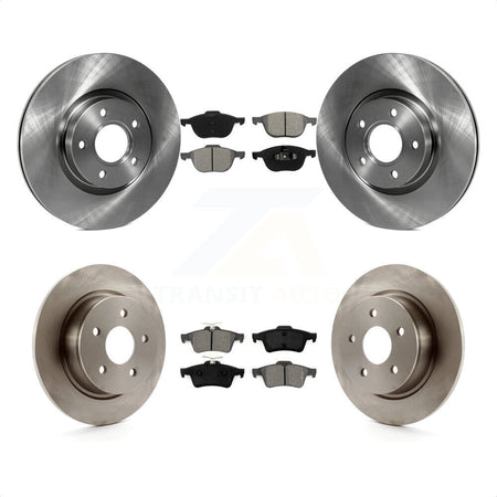 Front Rear Disc Brake Rotors And Semi-Metallic Pads Kit For Ford Escape C-Max K8S-101374 by Transit Auto