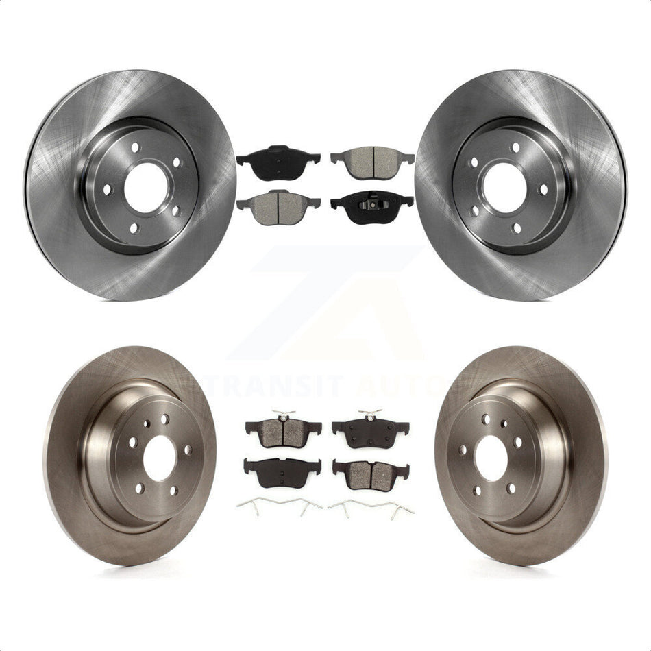 Front Rear Disc Brake Rotors And Semi-Metallic Pads Kit For Ford Escape K8S-101375 by Transit Auto