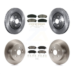 Front Rear Disc Brake Rotors And Semi-Metallic Pads Kit For 2008-2013 Toyota Highlander K8S-101389