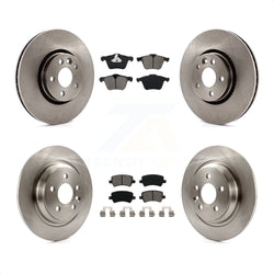 Front Rear Disc Brake Rotors And Semi-Metallic Pads Kit For Volvo S60 V60 Cross Country V70 K8S-101396