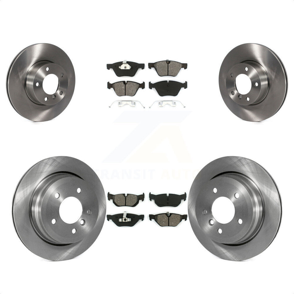 Front Rear Disc Brake Rotors And Semi-Metallic Pads Kit For 2008 BMW 328xi To 08 07 K8S-101400 by Transit Auto