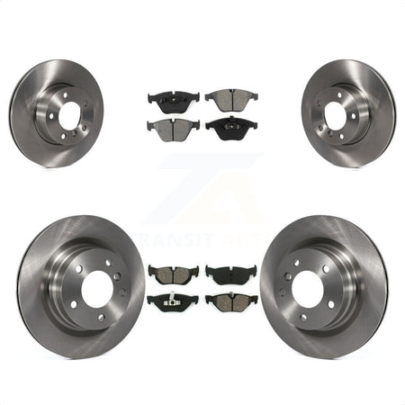 Front Rear Disc Brake Rotors And Semi-Metallic Pads Kit For BMW 328i 323i K8S-101401 by Transit Auto