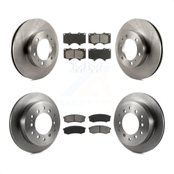 Front Rear Disc Brake Rotors And Semi-Metallic Pads Kit For Toyota 4Runner FJ Cruiser K8S-101411