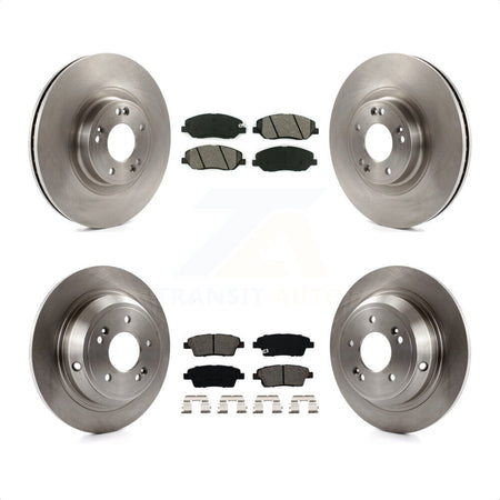 Front Rear Disc Brake Rotors And Semi-Metallic Pads Kit For 2012 Hyundai Genesis 3.8L K8S-101422 by Transit Auto