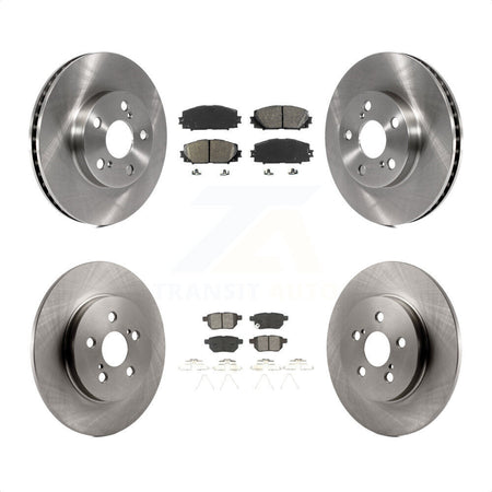 Front Rear Disc Brake Rotors And Semi-Metallic Pads Kit For Lexus CT200h K8S-101434 by Transit Auto