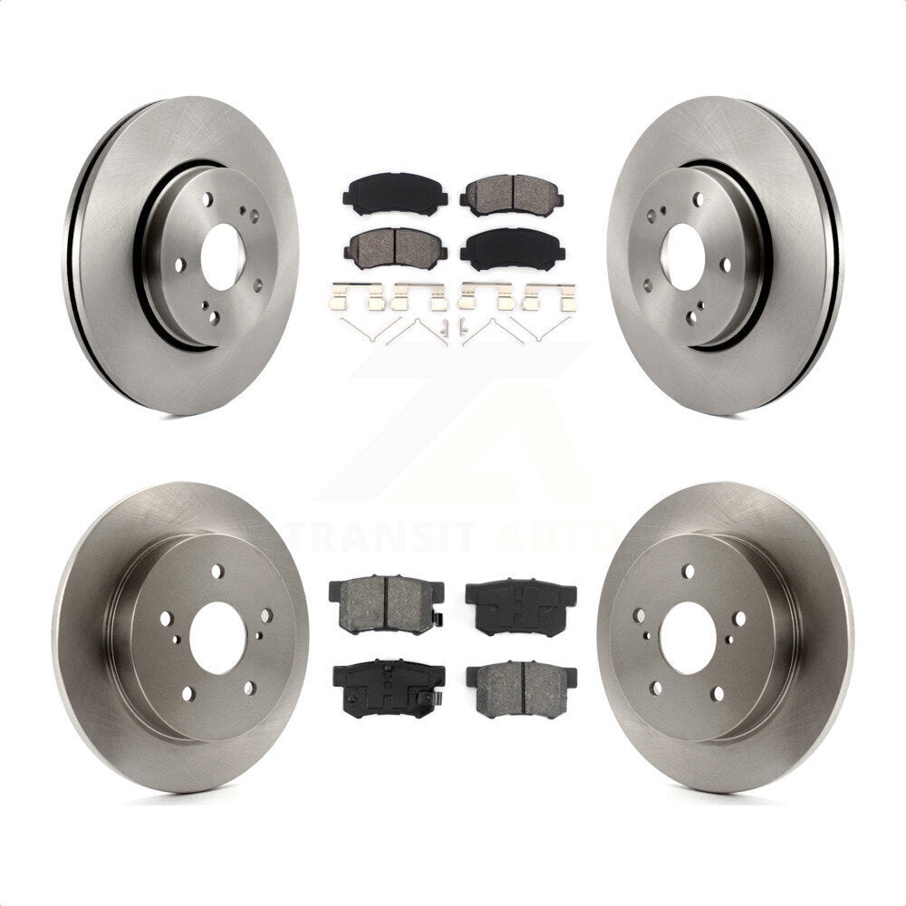 Front Rear Disc Brake Rotors And Semi-Metallic Pads Kit For 2010-2013 Suzuki Kizashi K8S-101449 by Transit Auto