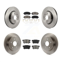 Front Rear Disc Brake Rotors And Semi-Metallic Pads Kit For 2010-2013 Suzuki Kizashi K8S-101449