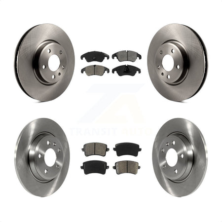 Front Rear Disc Brake Rotors And Semi-Metallic Pads Kit For Audi A4 Q5 A5 Quattro allroad K8S-101466 by Transit Auto