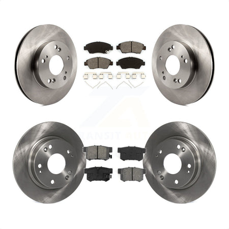 Front Rear Disc Brake Rotors And Semi-Metallic Pads Kit For 2013-2015 Acura ILX 1.5L K8S-101469 by Transit Auto