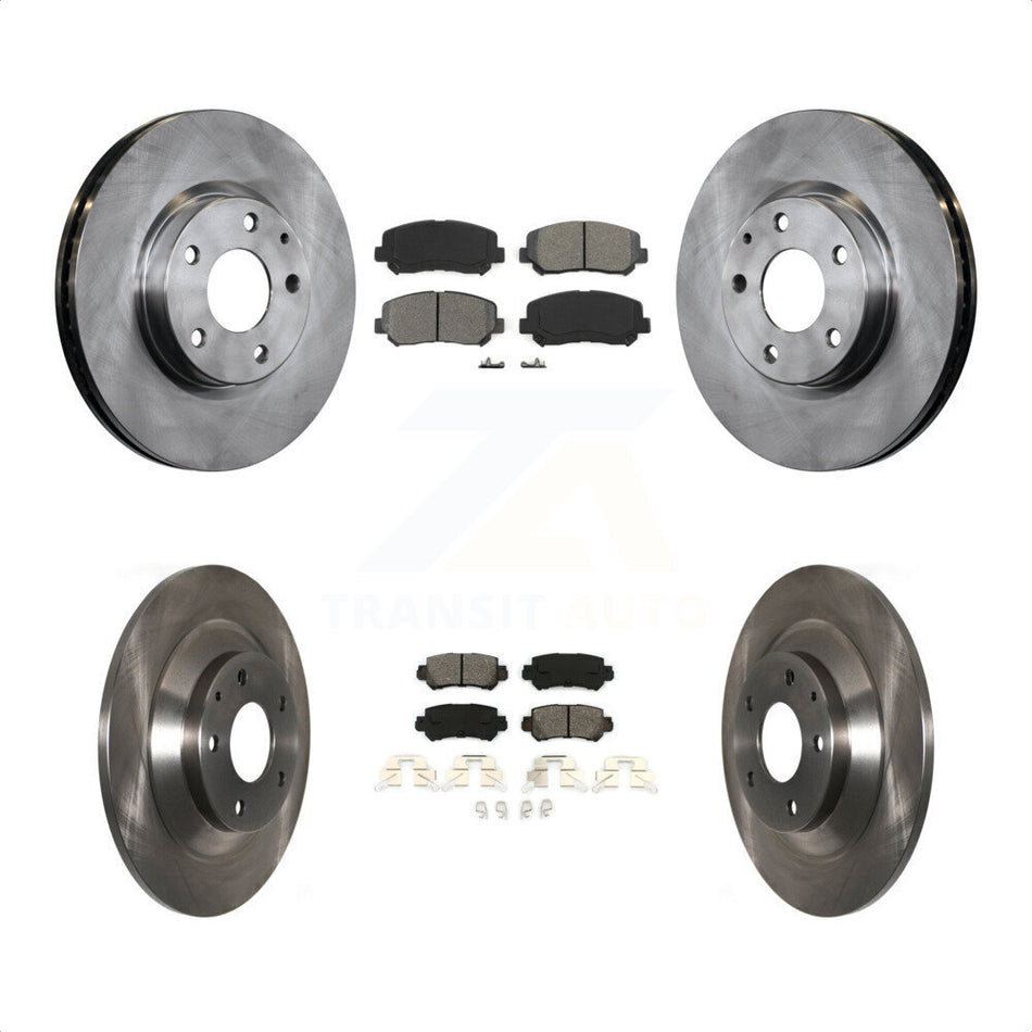 Front Rear Disc Brake Rotors And Semi-Metallic Pads Kit For Mazda CX-5 K8S-101480 by Transit Auto