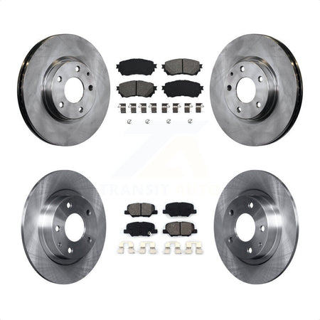 Front Rear Disc Brake Rotors And Semi-Metallic Pads Kit For Mazda 6 K8S-101481 by Transit Auto