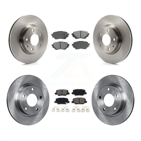 Front Rear Disc Brake Rotors And Semi-Metallic Pads Kit For Mazda 3 Sport 2.5L K8S-101497 by Transit Auto