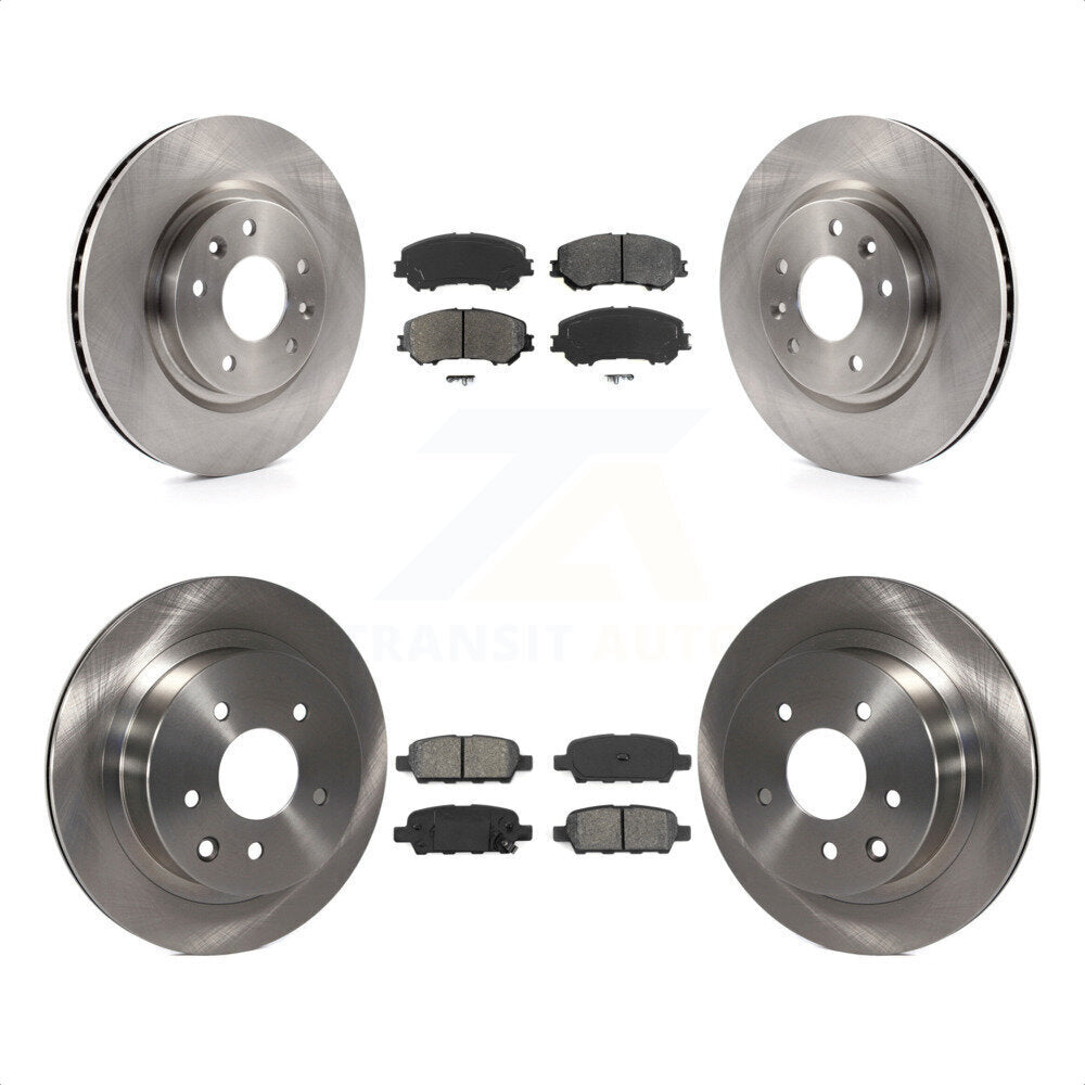 Front Rear Disc Brake Rotors And Semi-Metallic Pads Kit For Nissan Rogue Sport Qashqai K8S-101504 by Transit Auto