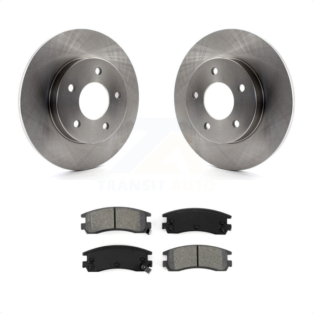 Rear Disc Brake Rotors And Semi-Metallic Pads Kit For Cadillac DeVille Buick Park Avenue Eldorado Seville Riviera Oldsmobile Aurora Allante Toronado K8S-101512 by Transit Auto