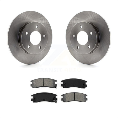 Rear Disc Brake Rotors And Semi-Metallic Pads Kit For Cadillac DeVille Buick Park Avenue Eldorado Seville Riviera Oldsmobile Aurora Allante Toronado K8S-101512 by Transit Auto