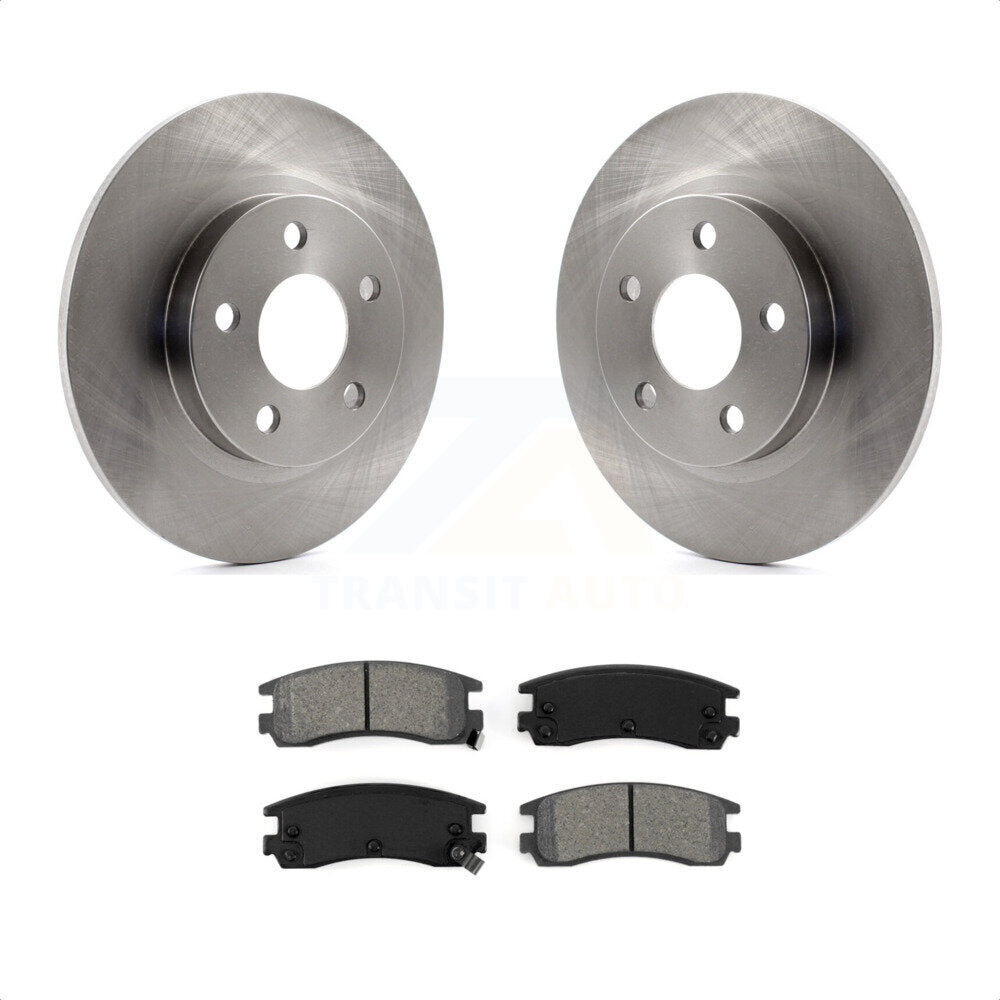 Rear Disc Brake Rotors And Semi-Metallic Pads Kit For Cadillac DeVille Buick Park Avenue Seville Pontiac Bonneville K8S-101514 by Transit Auto