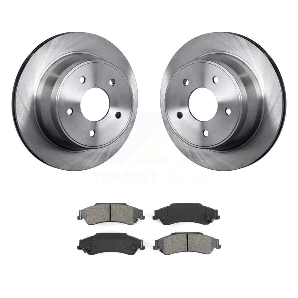 Rear Disc Brake Rotors And Semi-Metallic Pads Kit For Chevrolet S10 Blazer GMC Sonoma Jimmy Oldsmobile Bravada Isuzu Hombre K8S-101515 by Transit Auto