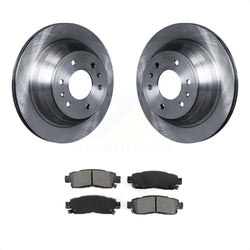Rear Disc Brake Rotors And Semi-Metallic Pads Kit For Chevrolet Trailblazer GMC Envoy EXT XL Buick Rainier Oldsmobile Bravada XUV SSR Isuzu Ascender Saab 9-7x K8S-101534