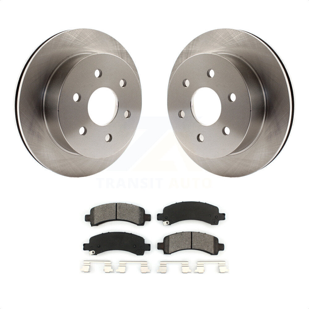 Rear Disc Brake Rotors And Semi-Metallic Pads Kit For Chevrolet Express 2500 GMC Savana K8S-101537 by Transit Auto