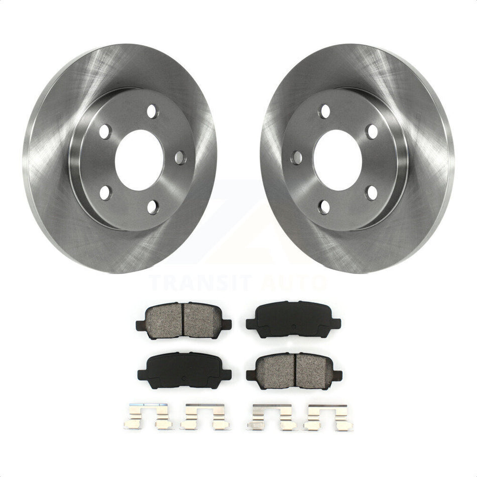 Rear Disc Brake Rotors And Semi-Metallic Pads Kit For Chevrolet Impala Pontiac Grand Prix Buick LaCrosse Limited Allure K8S-101538 by Transit Auto