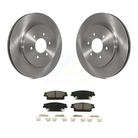 Rear Disc Brake Rotors And Semi-Metallic Pads Kit For Cadillac SRX K8S-101540 by Transit Auto