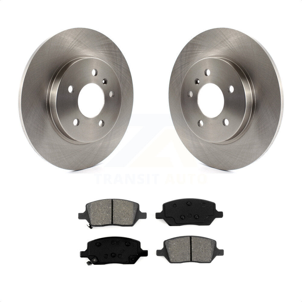 Rear Disc Brake Rotors And Semi-Metallic Pads Kit For 2005-2005 Chevrolet Uplander Pontiac Montana Buick Terraza Saturn Relay K8S-101543 by Transit Auto