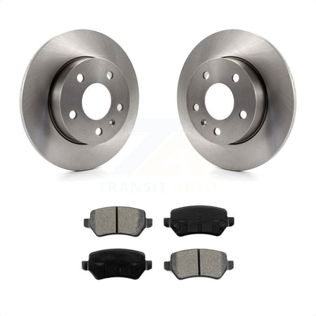 Rear Disc Brake Rotors And Semi-Metallic Pads Kit For 2008-2009 Saturn Astra K8S-101556 by Transit Auto