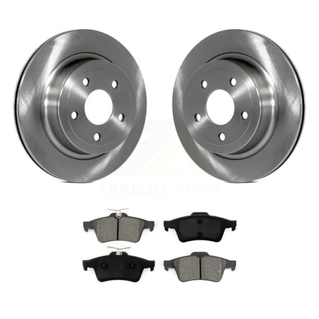 Rear Disc Brake Rotors And Semi-Metallic Pads Kit For 2008-2010 Chevrolet Cobalt SS K8S-101562 by Transit Auto