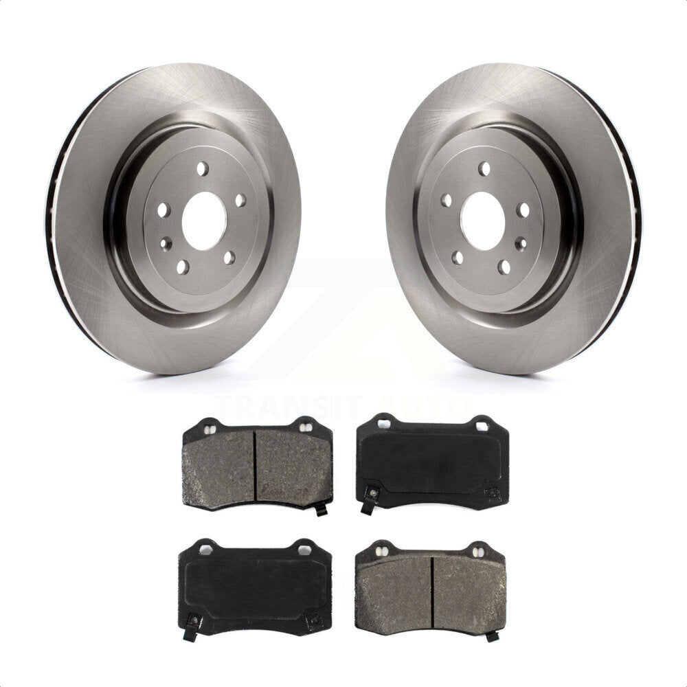 Rear Disc Brake Rotors And Semi-Metallic Pads Kit For Chevrolet Camaro Cadillac CTS K8S-101563 by Transit Auto