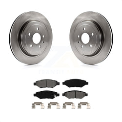 Rear Disc Brake Rotors And Semi-Metallic Pads Kit For Cadillac CTS K8S-101566