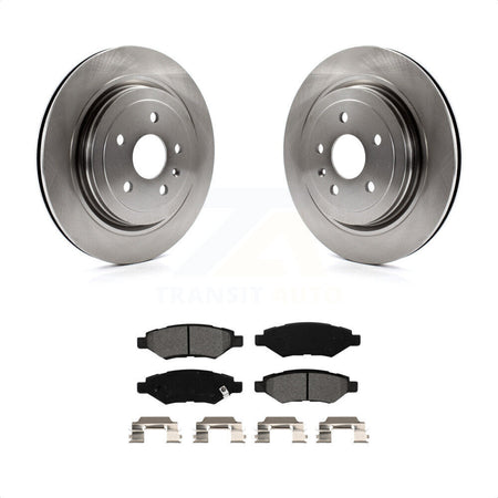 Rear Disc Brake Rotors And Semi-Metallic Pads Kit For Cadillac CTS K8S-101566 by Transit Auto