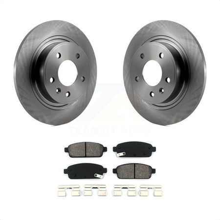 Rear Disc Brake Rotors And Semi-Metallic Pads Kit For Chevrolet Cruze Buick Verano Volt Cascada Cadillac ELR Orlando K8S-101578 by Transit Auto