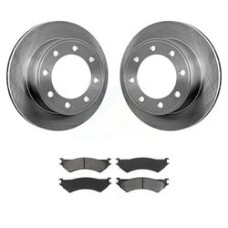 Rear Disc Brake Rotors And Semi-Metallic Pads Kit For Ford E-350 Super Duty E-250 Econoline Club Wagon E-150 K8S-101594