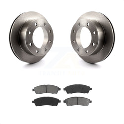Rear Disc Brake Rotors And Semi-Metallic Pads Kit For Ford F-250 Super Duty F-350 Excursion K8S-101596