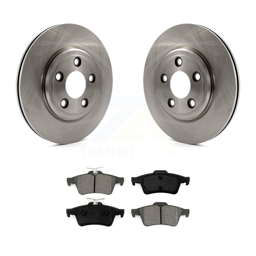 Rear Disc Brake Rotors And Semi-Metallic Pads Kit For Jaguar Vanden Plas XJ8 To Chassis/VIN #G49700 K8S-101601 by Transit Auto