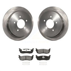 Rear Disc Brake Rotors And Semi-Metallic Pads Kit For Ford F-150 Expedition Lincoln Navigator Heritage Blackwood K8S-101603