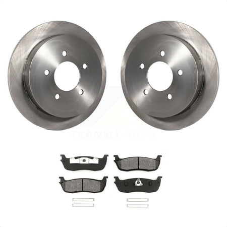 Rear Disc Brake Rotors And Semi-Metallic Pads Kit For Ford F-150 Expedition Lincoln Navigator Heritage Blackwood K8S-101603 by Transit Auto