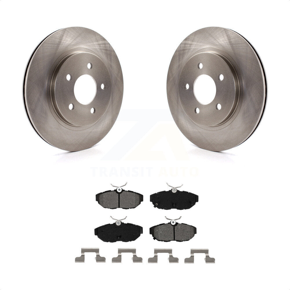 Rear Disc Brake Rotors And Semi-Metallic Pads Kit For Ford Mustang K8S-101618 by Transit Auto