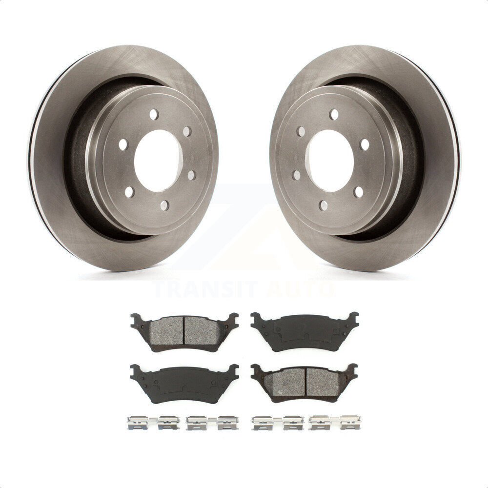 Rear Disc Brake Rotors And Semi-Metallic Pads Kit For Ford F-150 K8S-101637 by Transit Auto