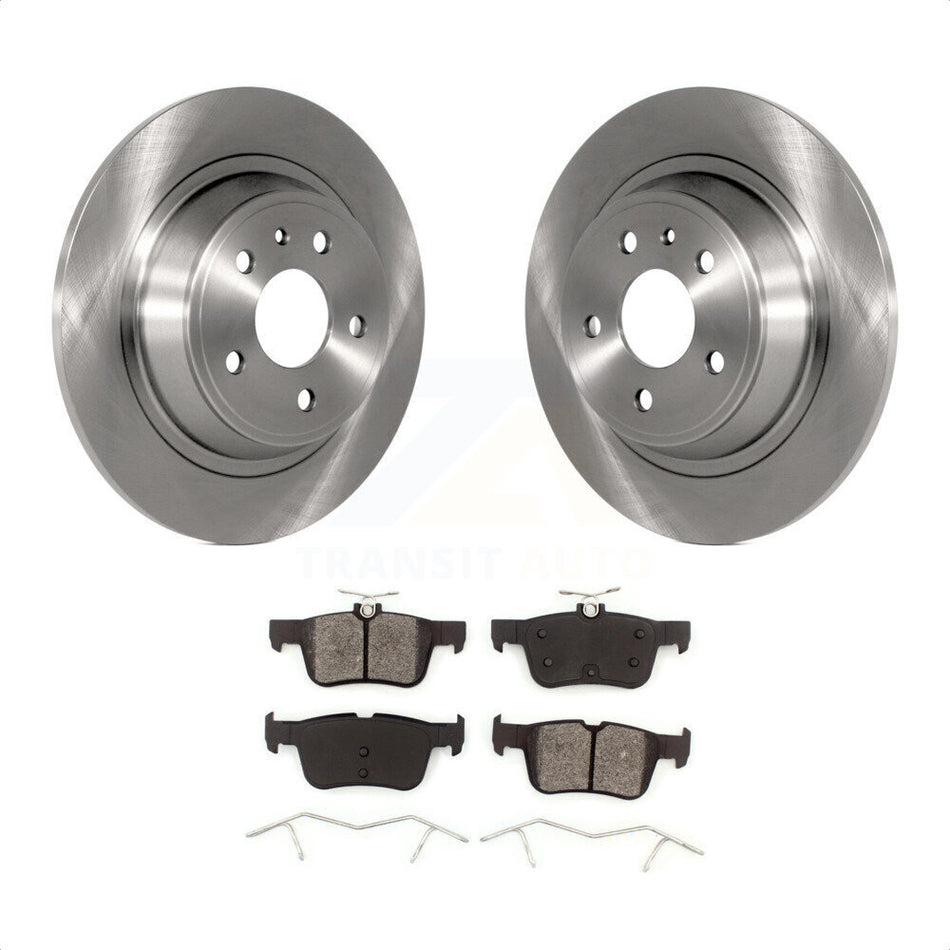 Rear Disc Brake Rotors And Semi-Metallic Pads Kit For Ford Fusion Lincoln MKZ K8S-101642 by Transit Auto